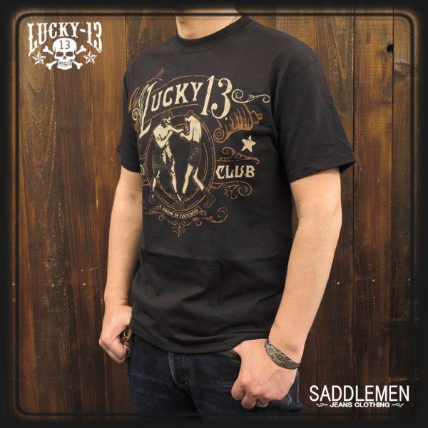 LUCKY-13「FISTICUFFS」Tシャツ - アメカジ｜サドルメン