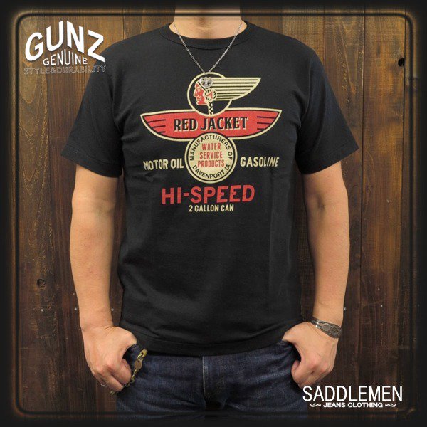 GUNZ「RED JACKET MOTOR OIL」Tシャツ - アメカジ｜サドルメン