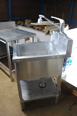 1槽シンク 450×600×800BG付き - 野口厨房・厨房機器オンライン