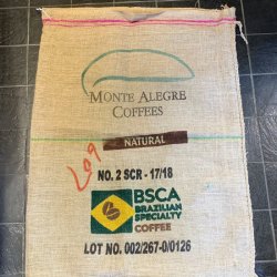 コーヒー麻袋（ブラジル　モンテアレグレ） [返品不可]
