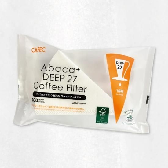 DEEP27専用】アバカプラスDEEP27 コーヒーフィルター〈1杯用〉100枚入