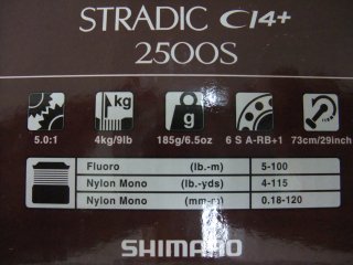 シマノ　ストラディックCI４+　２５００Ｓ