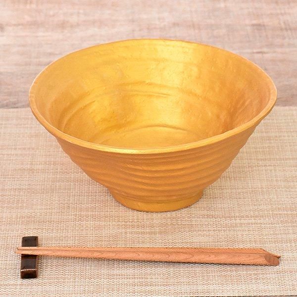 ゴールド変形7寸丼 約20.8cm 中華食器・アジアン食器 ラーメン丼