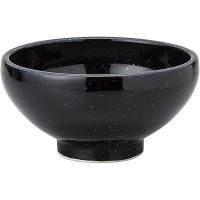 石墨 黒耀 切立15cmライス碗 約15.1cm 黒系 中華食器・アジアン