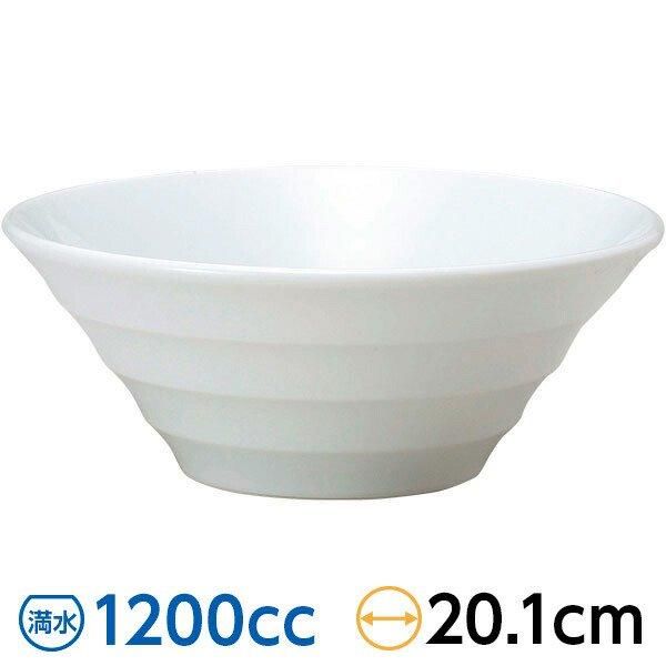 リネア ホワイト 20cmボール 白系 中華食器 アジアン食器 ラーメン丼 リネア ホワイト 20cmボール 白系 中華食器 アジアン食器 ラーメン丼