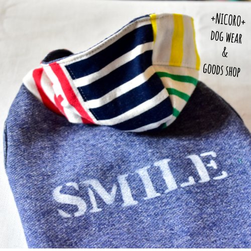 SMILEパーカー*ネイビー - NICORO dog wear&goods shop