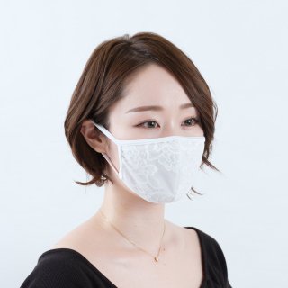 【MSK-003】2wayマスク （ストレッチレース/抗菌・防臭スーパーストレッチ）(NM)　☆