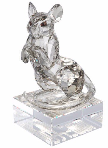 【レア】スワロフスキー　チャイニーズゾディアック　十二支╱鼠╱ねずみオブジェ彫刻/オブジェ