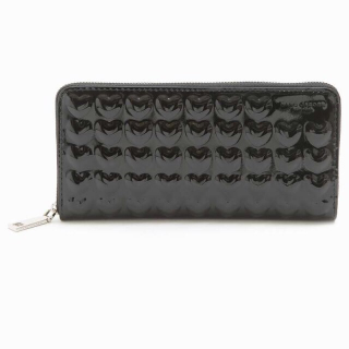 MARC JACOBS 001 BLACK EMBOSSED SOLID HEART CONTINENTAl WALLET ĹۡڥOKPCΤб