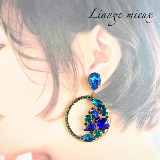 吸い込まれる程に美しい輝き☆地球色スワロフスキービジューの