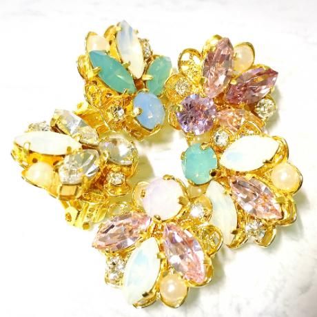 スワロフスキービジューのディズニープリンセス風イヤーカフの通販 スワロフスキービジューのディズニープリンセス風イヤーカフの通販