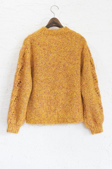 COOHEM(コーヘン) スーパーキッドモヘアミンク加工×ウールシルクMIXカラフルネップ糸を編み込んだ Color Nep MOHAIR KNIT  SWEATER