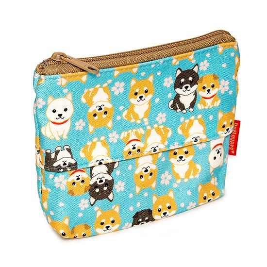 ティッシュポーチ TP-118B 柴犬 ファミリー Shiba Dog 空色