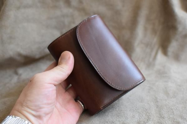 ジリオン七里ヶ浜/ハンドメイド/革財布 楽天市場】財布 二つ折り メンズ 本革 牛革 二つ折り財布 松阪牛