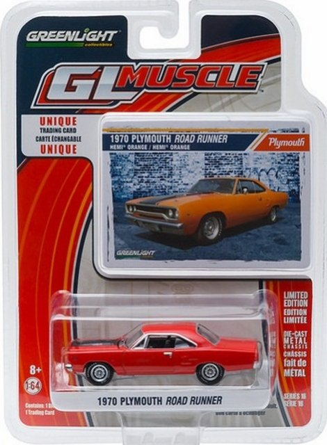 グリーンライト GL MUSCLE 1/64 1970 プリムス ロードランナー アメ車