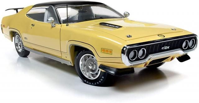 オートワールド 1/18 1971 プリムス GTX Amazon.com: Auto World Diecast 1971 Plymouth GTX 440+6
