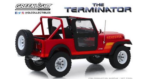 グリーンライト 1/18 1983 JEEP CJ-7 RENEGADE & サラ コナー