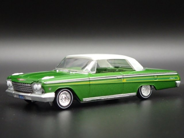 オートワールド Mijo 1/64 1962 シボレー インパラ SS ハードトップ GREEN 