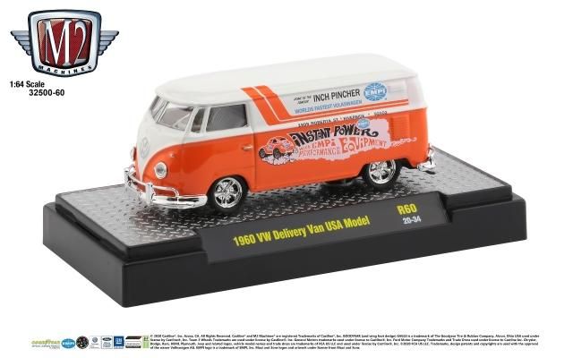 M2マシーン AUTO-THENTICS 1/64 1960 VW デリバリーバン USA モデル