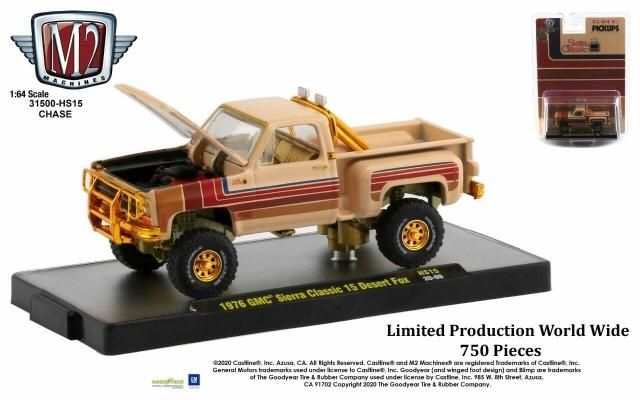 M2 1/64 Gmc シエラ　精密ミニカー　ステップサイド　レアメッキバンパー M2 1/64 Gmc シエラ 精密ミニカー ステップサイド レアメッキ