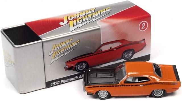 JOHNNY LIGHTNING 新古品 オリジナルパッケージ付き 1/64 ジョニーライトニング プリマス AAR クーダ オレンジ