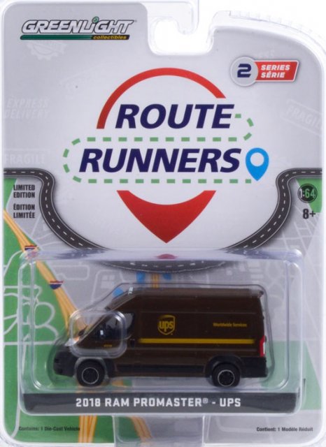 グリーンライト ROUTE RUNNERS 1/64 2018 ラム プロマスター