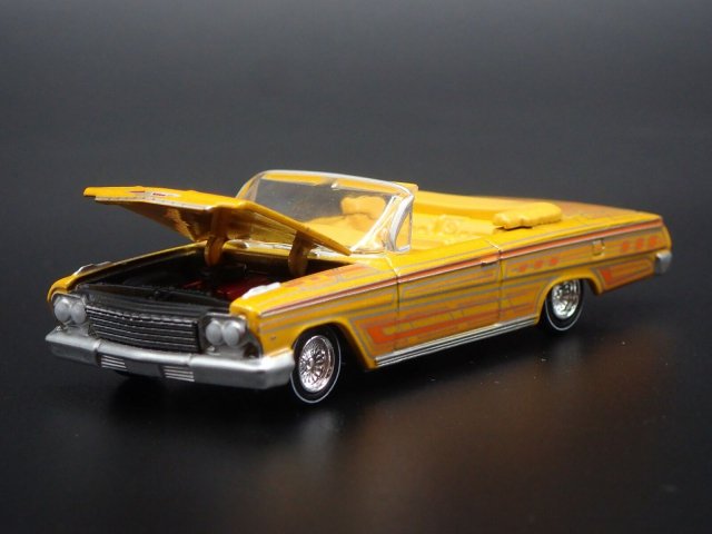 オートワールド Mijo 1/64 1962 シボレー インパラ SS コンバーチブル イエロー CUSTOM LOWRIDERS  アメ車ミニカー＆US雑貨の通販ショップ ノーブルホビーズ