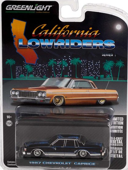 グリーンライト CALIFORNIA LOWRIDERS 1/64 1987 シボレー カプリス