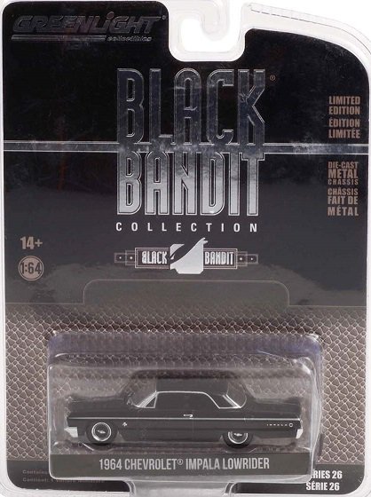 グリーンライト BLACK BANDIT 1/64 1964 シボレー インパラ ローライダー アメ車ミニカー＆US雑貨の通販ショップ ノーブルホビーズ