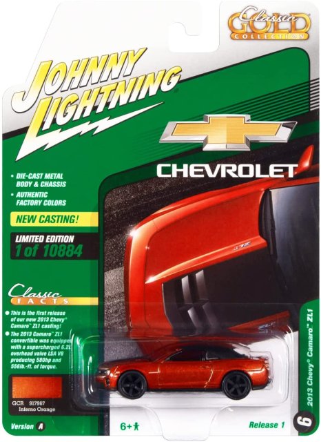 ジョニーライトニング 1/64 2013 シボレー カマロ　ZL１ コンバーチブル インフェルノオレンジメタリック  アメ車ミニカー＆US雑貨の通販ショップ ノーブルホビーズ