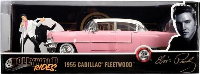 エルヴィスプレスリー　1955キャデラックフィギュア付ミニカー エルヴィスプレスリー1955キャデラックフィギュア付ミニカー