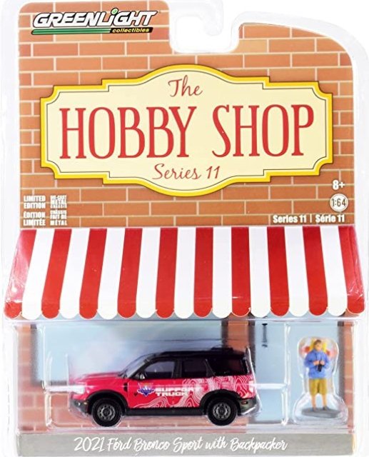 グリーンライト THE HOBBY SHOP 1/64 2021 フォード ブロンコ スポーツ BADLANDS with BACKPACKER  アメ車ミニカー＆US雑貨の通販ショップ ノーブルホビーズ