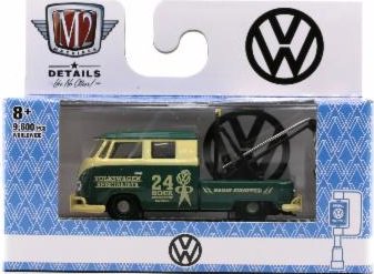 M2マシーン AUTO-THENTICS 1/64 1960 VW ダブルキャブ トラック USA