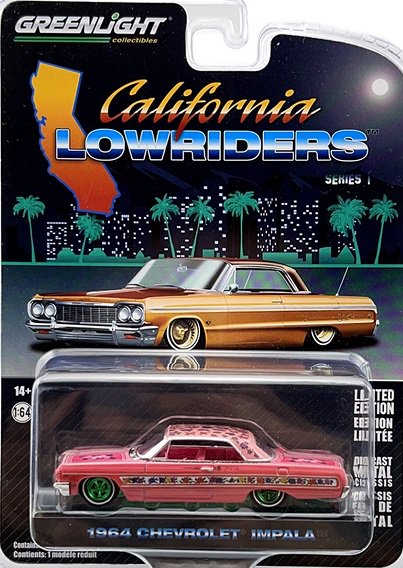 グリーンライト CALIFORNIA LOWRIDERS 1/64 1964 シボレー インパラ