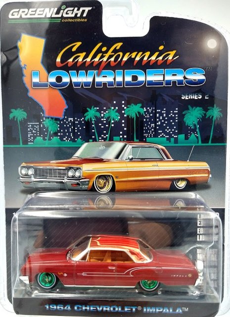 グリーンライト CALIFORNIA LOWRIDERS 1/64 1964 シボレー インパラ - COPPER BROWN -GREEN  MACHINE- ノーブルホビーズ アメ車ミニカー＆US雑貨の通販ショップ
