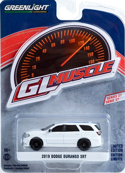 グリーンライト GL MUSCLE 1/64 2019 ダッジ デュランゴ SRT - ホワイト/ブルーストライプ ノーブルホビーズ アメ車 ミニカー＆US雑貨の通販ショップ