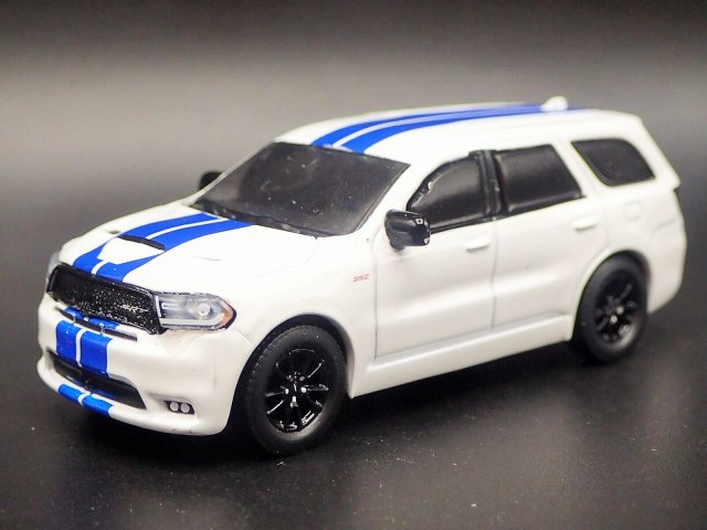 グリーンライト GL MUSCLE 1/64 2019 ダッジ デュランゴ SRT - ホワイト/ブルーストライプ ノーブルホビーズ　 アメ車ミニカー＆US雑貨の通販ショップ