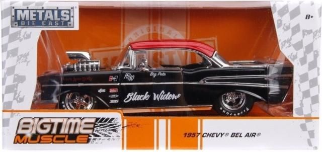 ビッグタイムマッスル - 1957 シボレーベルエア(ベージュ) ジェイダトイズ BIGTIME MUSCLE 1/24 1957 シボレー ベルエア