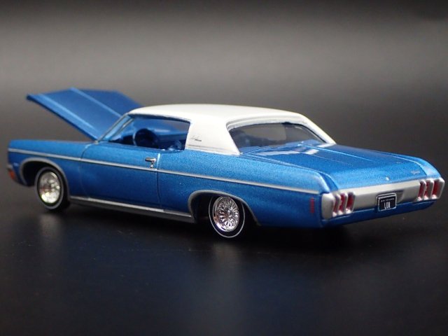 オートワールド 1/64 1970 シボレー インパラ - Astro Blue ノーブル