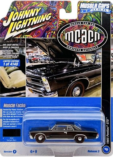 ジョニーライトニング MUSCLE CARS U.S.A. 1/64 1965 ポンティアック GTO グロスブラック ノーブルホビーズ　 アメ車ミニカー＆US雑貨の通販ショップ