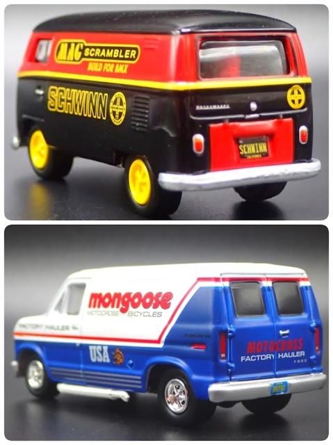 【レア】Ford van フォード　バン　エコノライン　ジョニーライトニング ジョニーライトニング 2PACK 1/64 1965 VW タイプ2 トランス