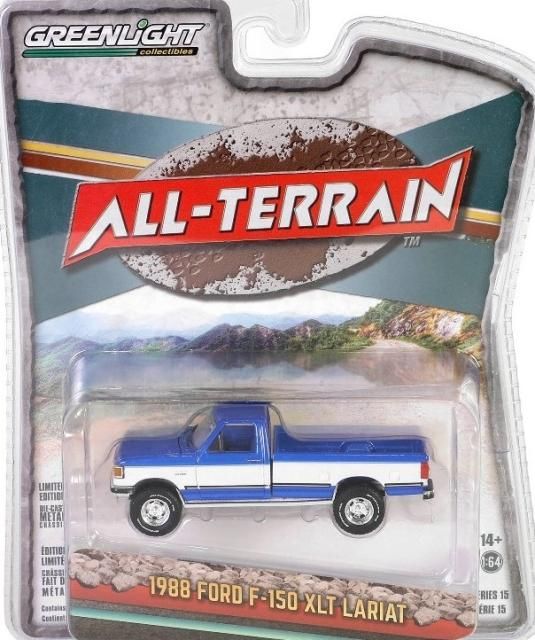 グリーンライト ALL-TERRAIN 1/64 1988 フォード F-150 XLT ラリアット ノーブルホビーズ　 アメ車ミニカー＆US雑貨の通販ショップ