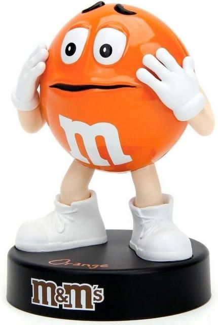 M&M's オレンジ色フィギュア 約30cm ジェイダトイズ M&M'S 4インチ ダイキャスト フィギュア 