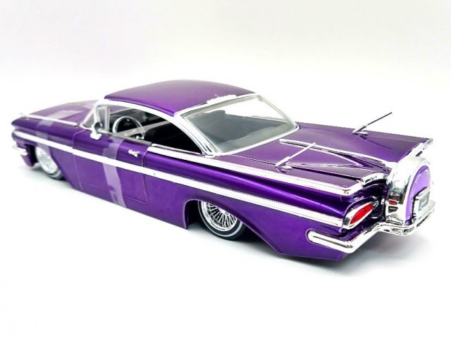 ジェイダトイズ Mijo STREET LOW 1/24 1959 シボレー インパラ CANDY PURPLE ノーブルホビーズ　 アメ車ミニカー＆US雑貨の通販ショップ