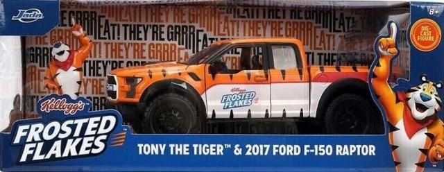 2017 FORD F-150 RAPTOR TRUCK TONY TIGER FIGURE FROSTED