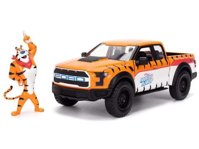 Jada Toys2017 フォード F-150 ラプター & トニーザタイガー ジェイダトイズ HOLLWOOD RIDES 1/24 Kellogg's 2017 フォード F
