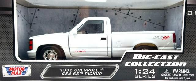 モーターマックス TL 1/24 '92 C-1500 454SS WHITE モーターマックス American Classics 1/24 1992 シボレー C-1500