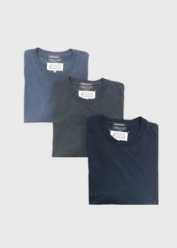 <img class='new_mark_img1' src='https://img.shop-pro.jp/img/new/icons8.gif' style='border:none;display:inline;margin:0px;padding:0px;width:auto;' />メゾンマルジェラ L23S-MMM-TS11 "Organic Cotton Pack T-Shirts" NAVY
