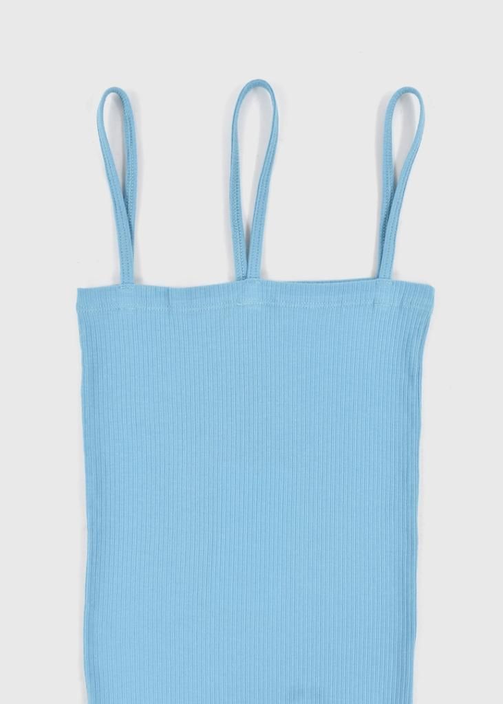 BASERANGE NIDA TANK リブキャミソール　ブルー FREAK'S STORE キャミソール Baserange/ベースレンジ NIDA TANK
