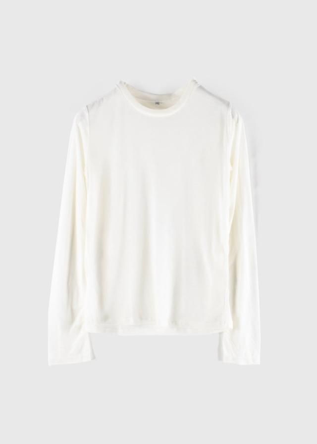 BASERANGE ロングスリーブTシャツ | ホワイト - 16AOUT COMPLEX BASERANGE ロングスリーブTシャツ | ホワイト - 16AOUT COMPLEX